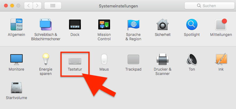 Windows-Tastatur am Mac einstellen